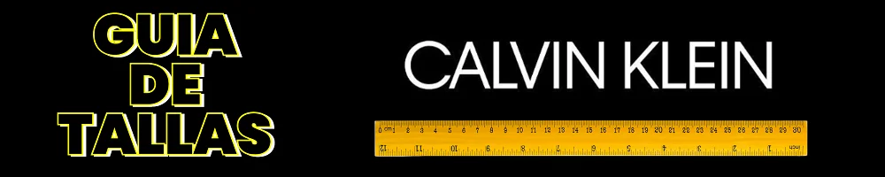 guia tallas calvin klein hombre